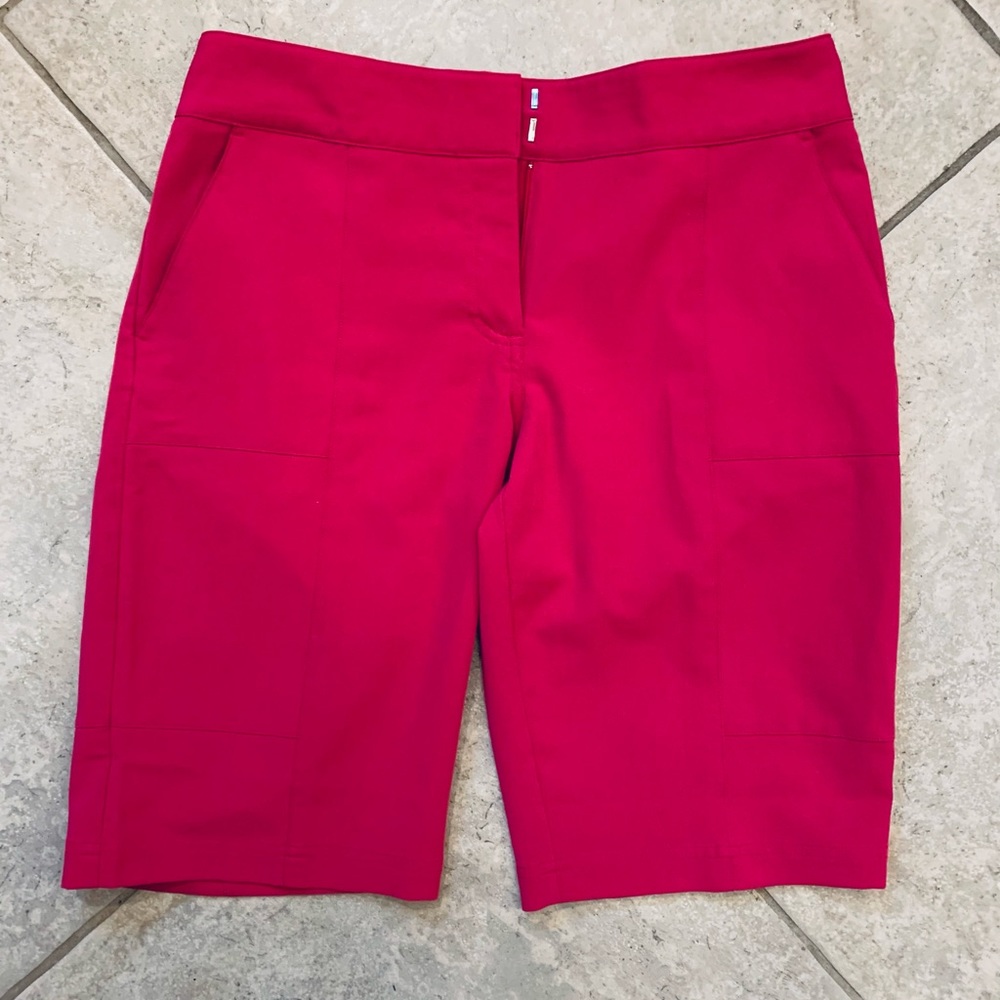 Lija vivid pink bermuda shorts